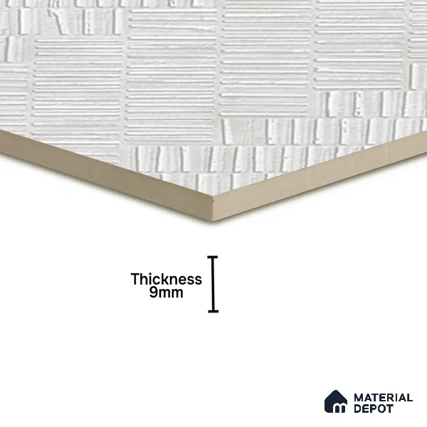 Punch Wall Tile TL 07255 B Roxy 7606 Granula 1 ft x 1 ft Ceramic Matte Finish - 9 mm | Suitable For Kitchen, Bathroom | 2 mm Spacer is Mandatory